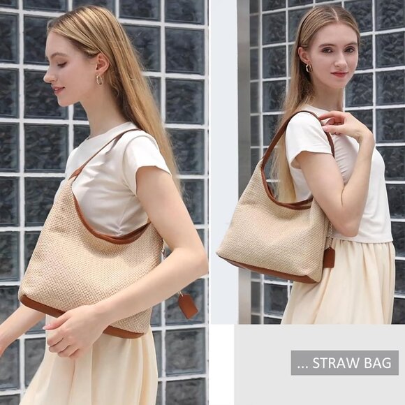 New! Raffia shoulder bag - Picture 2 of 10